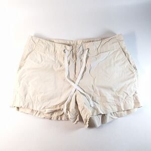 GAP Drawstring Light Beige Sand Womens Cargo Shorts, Small